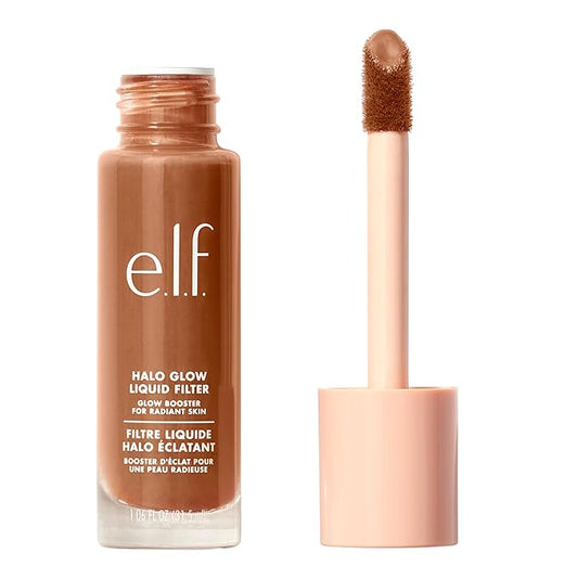 e.l.f. Halo Glow Liquid Filter, Complexion Booster For A Glowing, Soft-Focus Look, Infused With Hyaluronic Acid, Vegan & Cruelty-Free, 6 Tan/Deep-Velvo Beauty