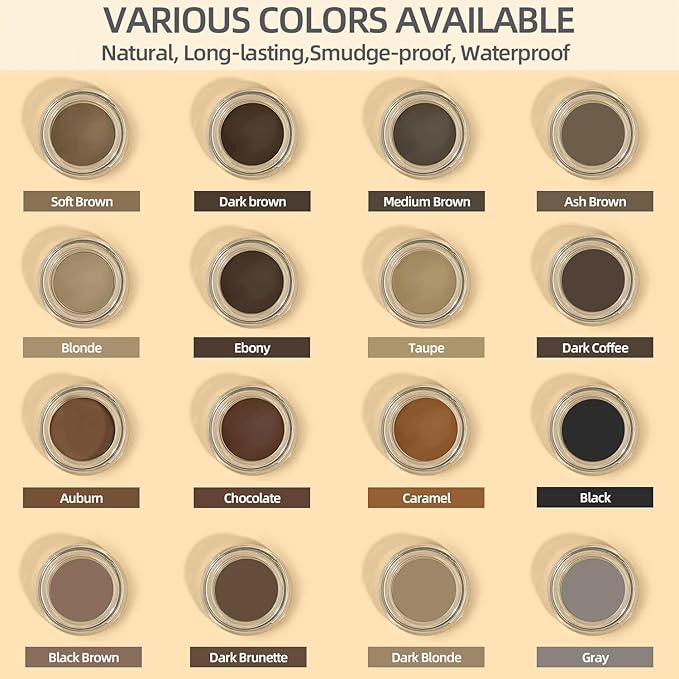 Eyebrow Pomade - Waterproof Brow Pomade for Long-lasting Results,Smudge Proof and Sweat Resistant Formula,Natural Eyebrow Makeup for All Skin Types and Tones - Blonde-Velvo Beauty