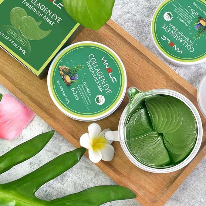 VANELC Eye Mask,Under Eye Patches with Collagen Seaweed,Eye Gel Treatment Masks For Dark Circles , Under Eye Bags Treatment, Natural Eye Masks for Puffy Eyes, Under eye Dark Circles,Anti-Wrinkle-Velvo Beauty