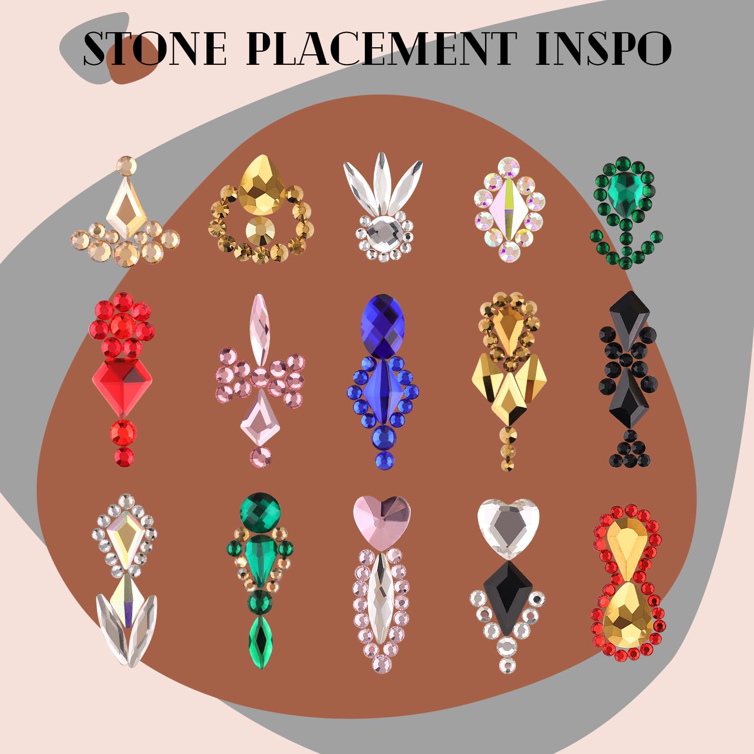 1680Pcs Royal Blue Glass Nail Rhinestones 180Pcs Multi Shapes Flatback Nail Gems + 1500Pcs 1.5-4mm Round Crystal, Manicure Nail Charms Diamond Gemstones for Acrylic Nails Decoration-Velvo Beauty