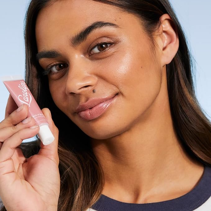 Lanolips Tinted Balm, Perfect Nude - Moisturizing Lip Tint with Lanolin and Gloss for Shiny, Hydrated Lips - Hydrating Lip Balm for Dry Lips (12.5g / 0.44oz)-Velvo Beauty