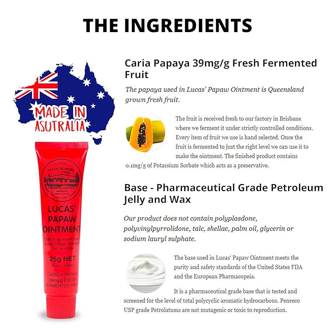 Lucas Pawpaw Lip Ointment, Lucas Pawpaw Cream, Lucas Pawpaw Ointment for Lips & Dry Skin - Unique All Skin Types, All Gender- Any Season Gift Pack with 75g and 15gr Pawpaw Balm-Velvo Beauty