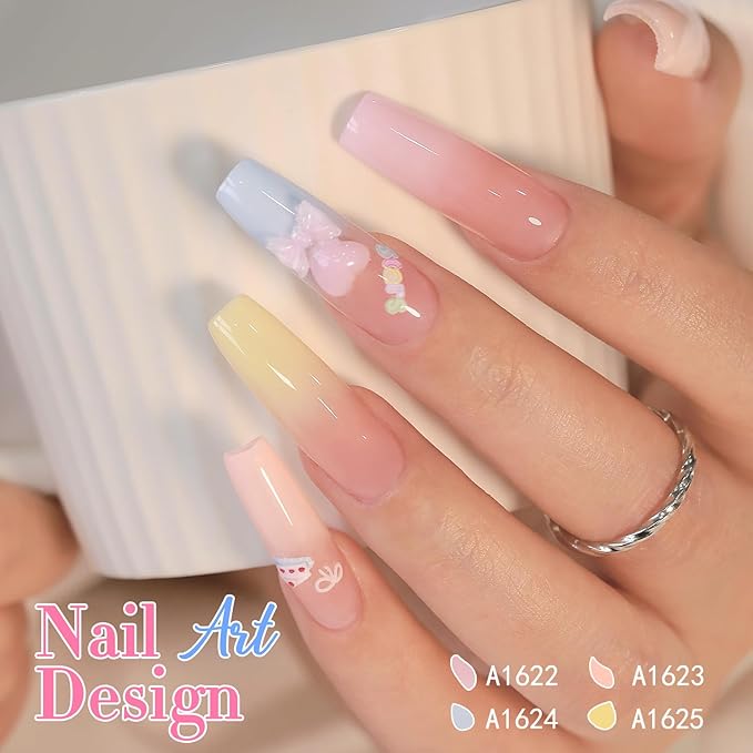Double Rhythm 0.50 OZ Translucent Gel Polish Same Color Same Bottle Sheer Pastel Neutral Natural Milky 15 ML Jelly UV Nail Art DIY at Home (Nude Pink-A1626)-Velvo Beauty