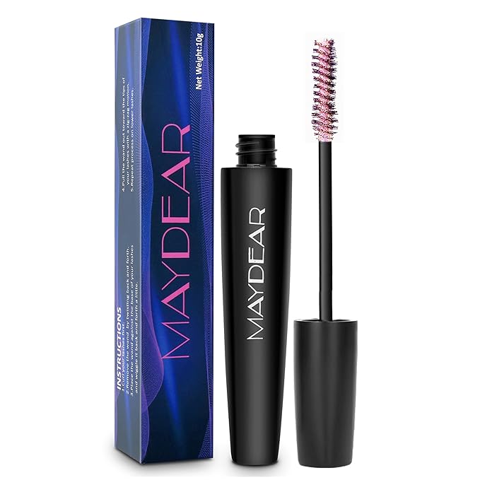 Maydear Chameleon Pearlescent Mascara for Eyelashes, Waterproof Colored Long Lasting Smudgeproof Color for Women Fast Dry Lengthening Eye Makeup Party Stage Use-Velvo Beauty