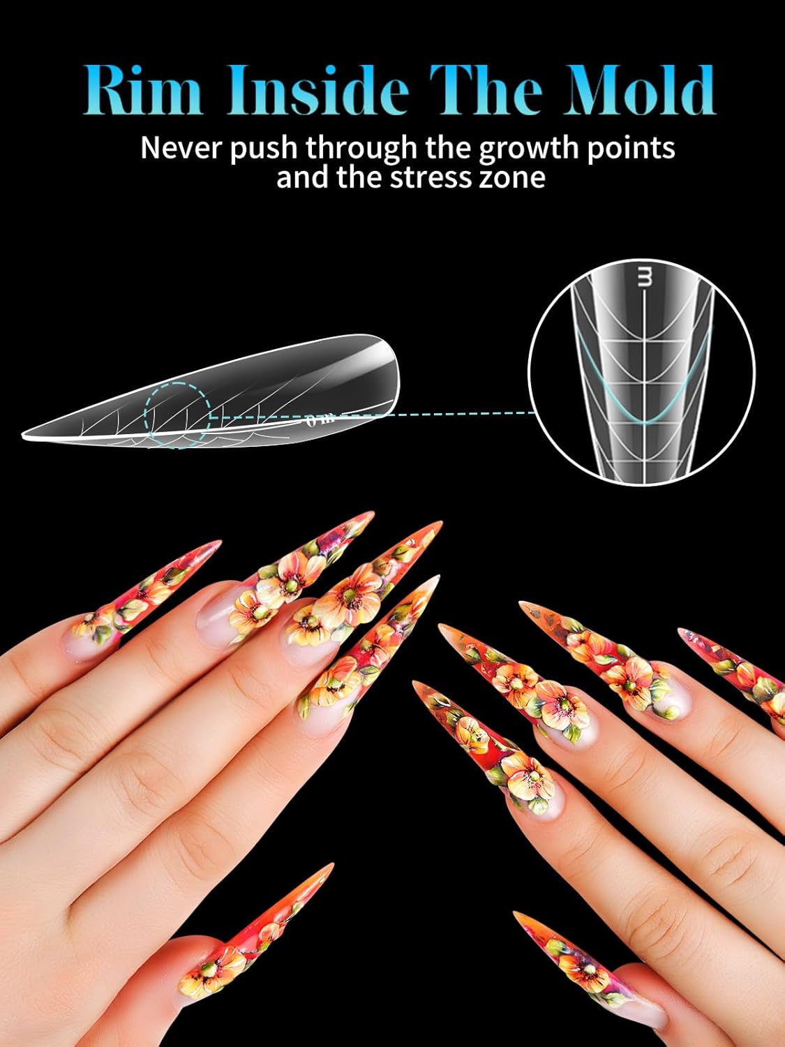 EBANKU Dual Nail Forms for Poly Extension Gel, 450 PCS Pink Nail Forms Reusable Acrylic Nail Molds Sets, 15 Sizes Nail Extension Forms for Builder Gel Manicure Nail Art Design Salon DIY-Velvo Beauty