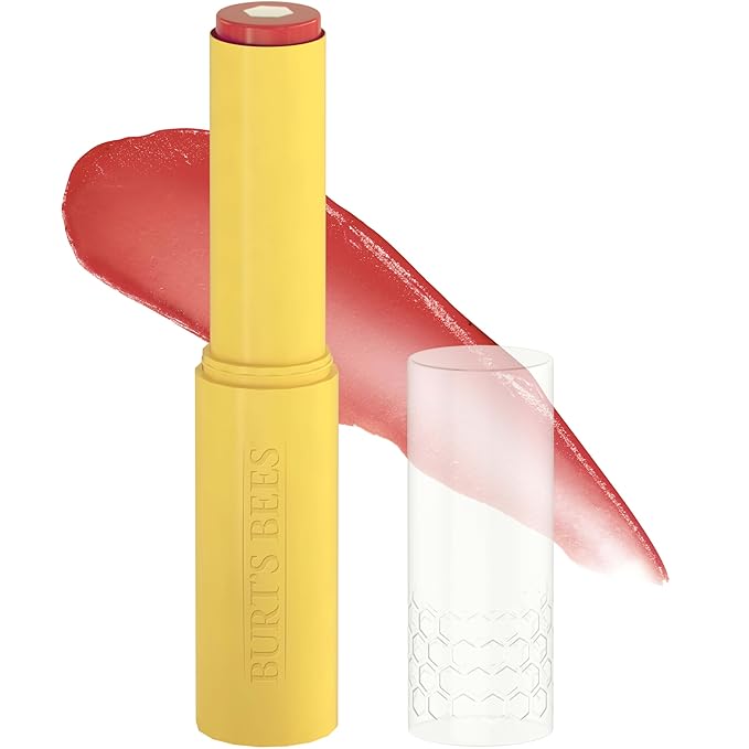 Burt’s Bees Back To School Dorm Essentials, Tinted Boosted Balm, Rose Knows, Hydrating Tinted Lip Balm with Vitamin C, E, and F Core, 24 Hour Lip Moisturizer, 100% Natural Origin, 1 Count, 0.16oz-Velvo Beauty
