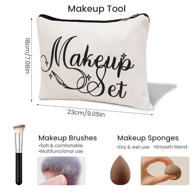 Makeup Kit for Girls Teens, Travel Makeup Kit, Facial Makeup Full Kit, Makeup Present Set for Beginners & Professionals, Cosmetic Bag Include Pigmented Blendable Eyeshadow Palette, concealer-Velvo Beauty