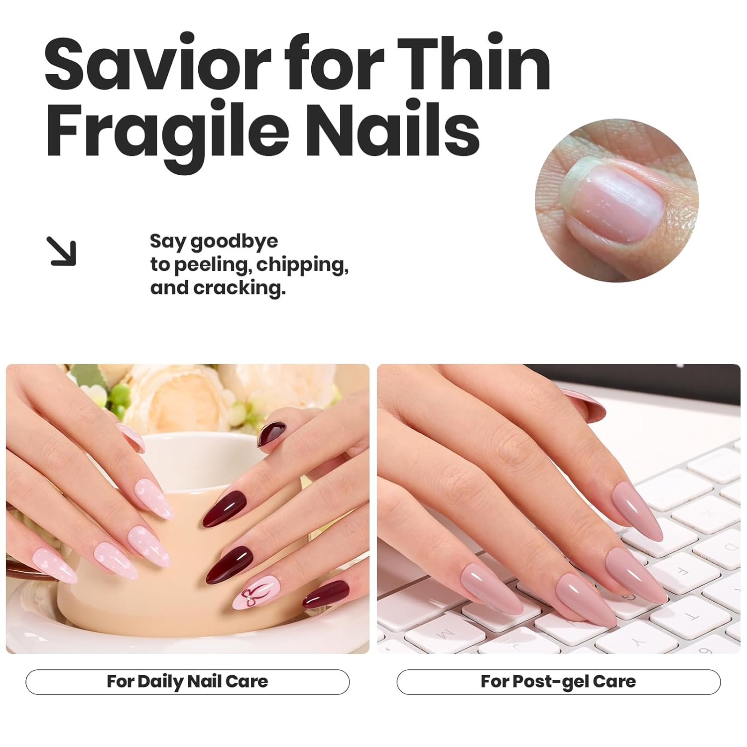 Beetles Fall Nail Polish Set Coconut Mousse 6 Colors, Nude Nail Polish Quick Dry Long Lasting Neutral Brown Red Pink Lacquer Glossy for Women Salon DIY Nail Art-Velvo Beauty