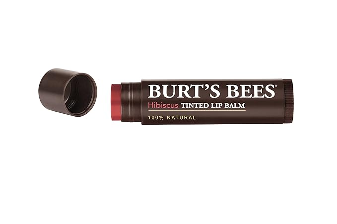 Burt's Bees Tinted Lip Balm, Hibiscus, .15 Ounce (Pack of 2)-Velvo Beauty