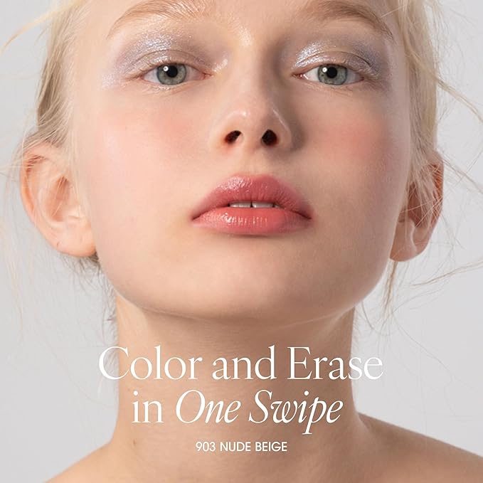 PLAT LIPS 903 NUDE BEIGE, Lip & Cheek, Lightweight, Naturally Dewy+ Glowy Finish, Blendable & Buildable Formula (1.2g, 0.003 oz.)-Velvo Beauty