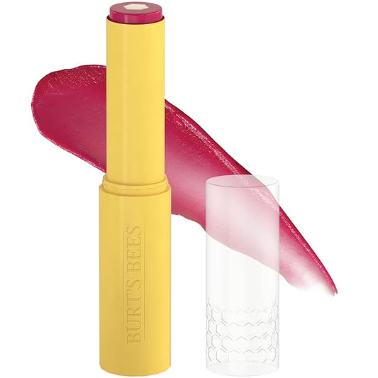 Burt’s Bees Back to School Gift Ideas, Tinted Boosted Balm, Cheeky Cherry, Hydrating Tinted Lip Balm with Vitamin C, E, and F Core, 24 Hour Lip Moisturizer, 100% Natural Origin, 1 Count, 0.16oz-Velvo Beauty