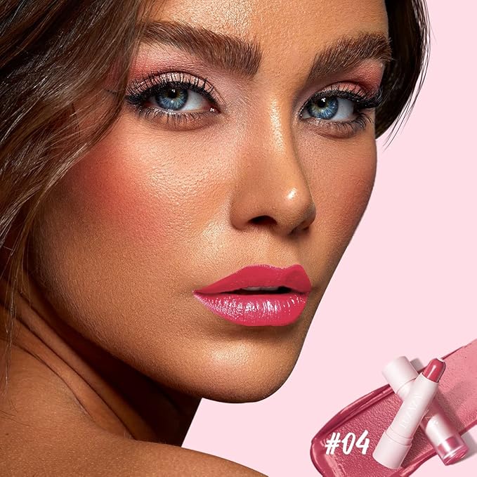 2PCS Tinted Lip Balm Chapstick with Color, Natural Semi - Gloss Finish, Hydrating/Coloring 2 in 1 Moisturizer Lip Stick for Girls & Women #04＋#05-Velvo Beauty