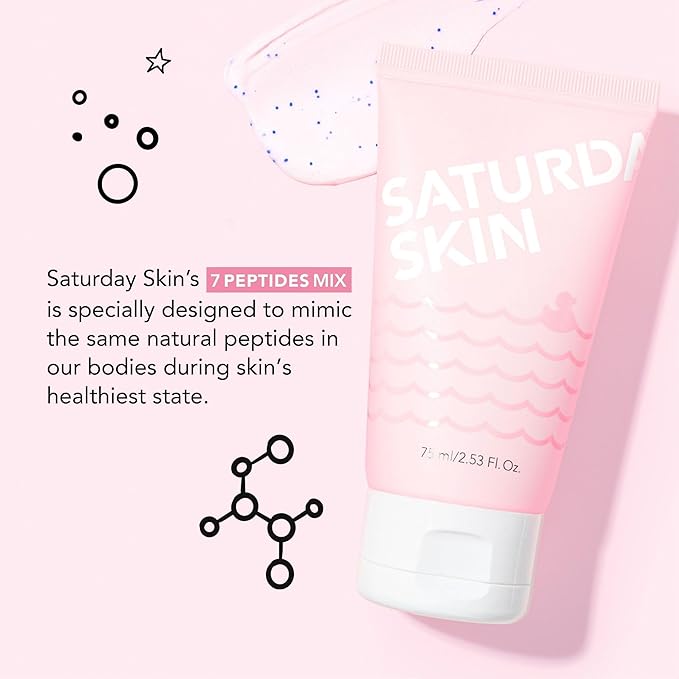 Saturday Skin Rub-A-Dub Refining Peel Gel Facial Cleansing Gels, Facial Polishes Washes with Natural Fruit Enzymes, Gentle Exfoliator Scrub for All Skin Types, Korean Skin Care (2.53 Fl. Oz. (75ml))-Velvo Beauty