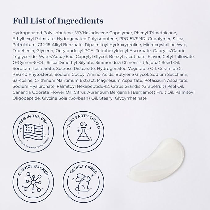 Anti Aging Lip Enhancer- Plumping Formula for Fuller, Hydrated Lips - Visibly Volumize, Smooth Lips w/Collagen Supporting Agents- Hyaluronic Acid, Ceramides, Peptides- No Sting/Burn-Velvo Beauty