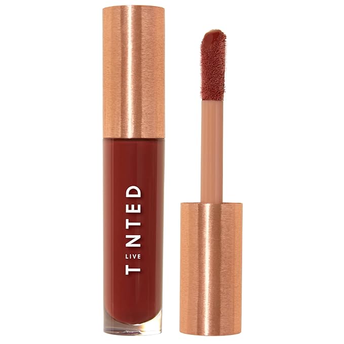 Live Tinted Huegloss High-Shine Lip Gloss - Hydrating, Non-Sticky, Moisturizing Lip Gloss with Hyaluronic Acid, Coconut Oil, and Shea Butter For a Soft Barrier & Seals in Moisture - Warm Spice-Velvo Beauty