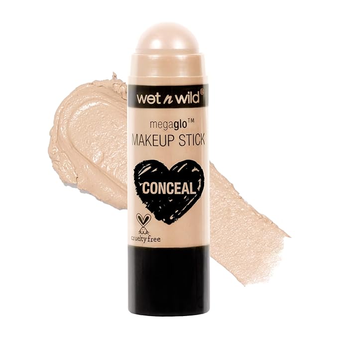 wet n wild MegaGlo Conceal and Contour Neutral Follow Your Bisque,1 Ounce and Nude For Thought Makeup Sticks Bundle-Velvo Beauty