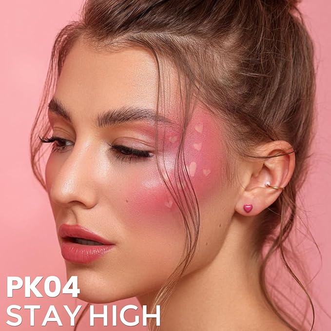 FOCALLURE Silky Cream Liquid Blush,Leaving a Matte Dewy Makeup Look,Easy to Apply and Create a Natural Flush,Long Lasting and Lightweight Cheek Blush Face Makeup,STAY HIGH-Velvo Beauty