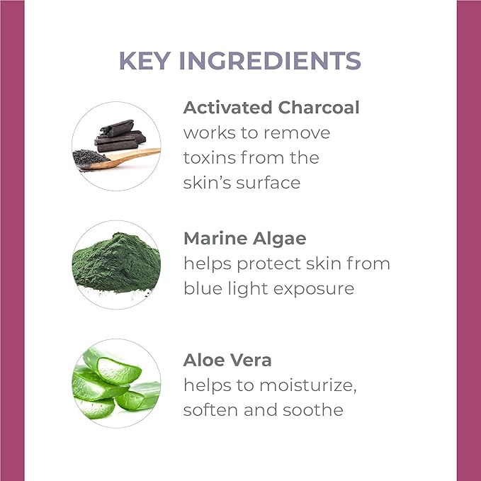 DERMA E Purifying Daily Facial Detox Scrub with Activated Charcoal and Seaweed Extract –Exfoliating Face Scrub Cleanses, Smooths and Brightens, 4oz-Velvo Beauty