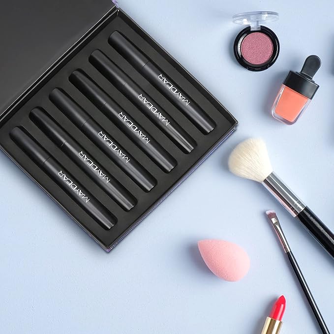 Maydear Waterproof Colored Mascara Set – Long-Lasting, Cruelty-Free, Vegan Eye Makeup for Women (6 Colors)-Velvo Beauty