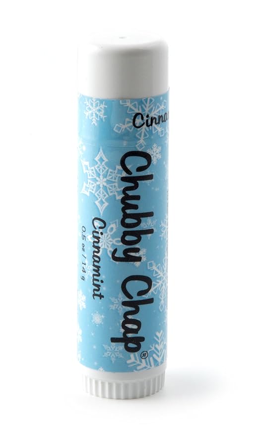 Chubby Chapstick - Large Jumbo Chapstick Natural Chapstick - .5 Ounce Lip Balm (Cinnamint)-Velvo Beauty
