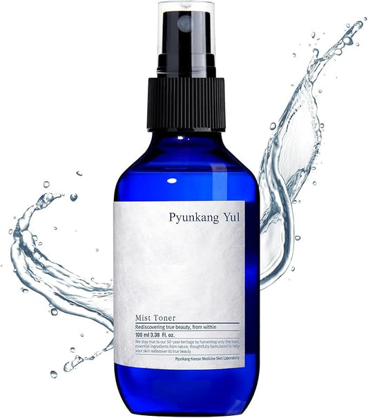 Pyunkang Yul Facial Mist Toner 3.4 Fl. Oz - Face Moisturizer Skin Care Korean Spray Toner for Oily and Combination Skin Types - Astringent for Face Certified as a Zero-Irritation - Watery Texture-Velvo Beauty