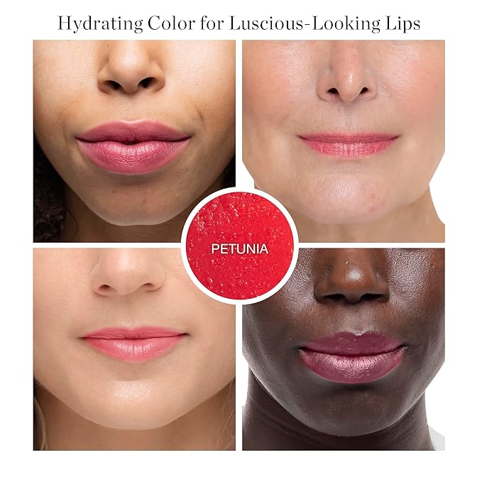 Ogee Tinted Sculpted Lip Oil - Lip Stain Made with 100% Organic Coconut Oil, Jojoba Oil, and Vitamin E - Best as Lip Balm, Lip Color or Lip Treatment - PETUNIA (Sheer Blush)-Velvo Beauty