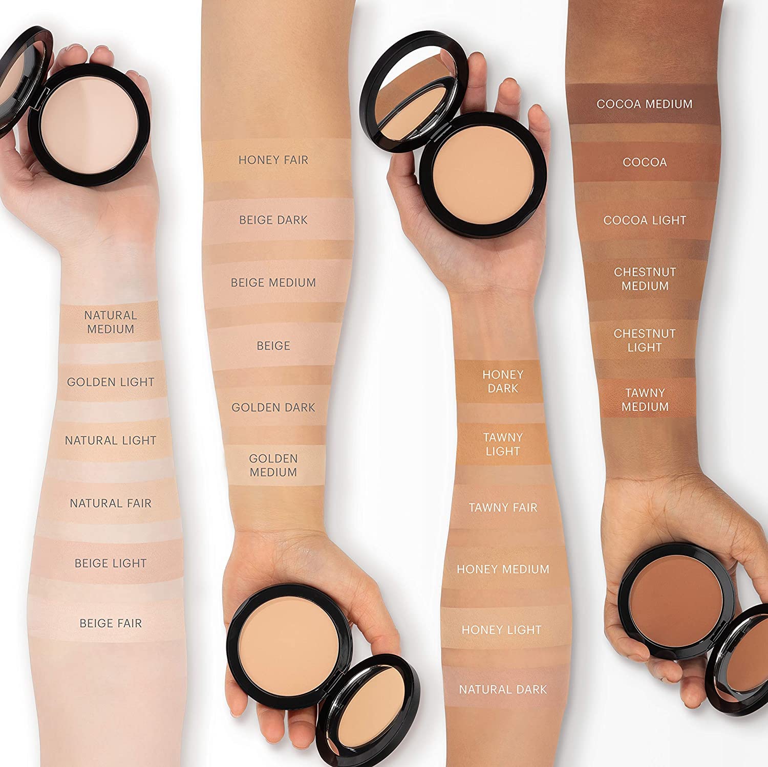 Glo Skin Beauty Pressed Base Powder Foundation Makeup (Beige Light) - Flawless Coverage for a Radiant Natural, Second-Skin Finish-Velvo Beauty