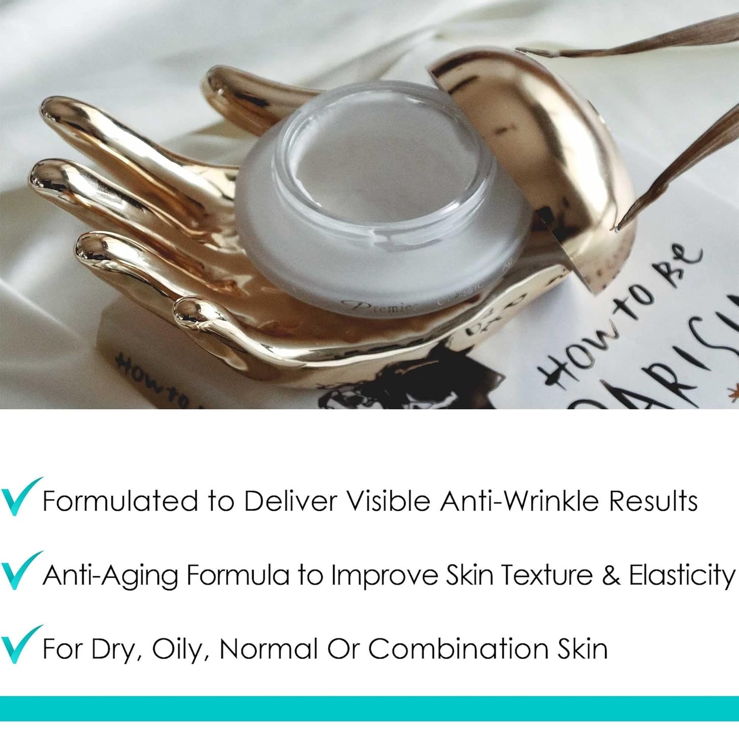 Premier Dead Sea Classic Night Cream, Age defying, nourishing, Moisturized skin with vitamins E and A 2.4fl.oz-Velvo Beauty