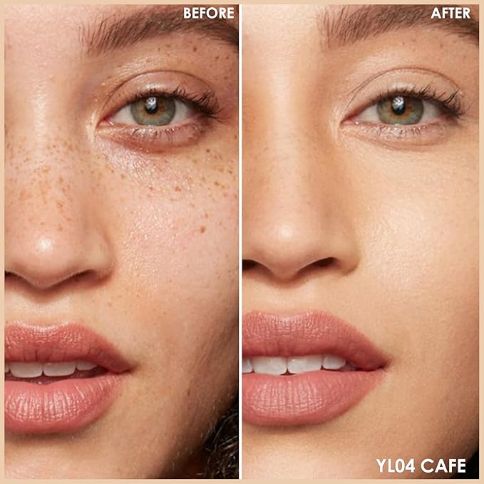 FOCALLURE FIX CORRECTOR Concealer Stick, Full Coverage Concealer Makeup, Color Corrector for Dark Circles, Including Replaceable Applicator, YL04 CAFE-Velvo Beauty