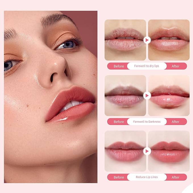 Lip Sleeping Mask Overnight Moisturizer Balm, Berry Lip Mask, Day and Night Repair Lip Balm for Improves Dryness & Cracked, Moisturize & Nourish Lip Scrubs Exfoliate Reduce Lip Lines (3pair)-Velvo Beauty