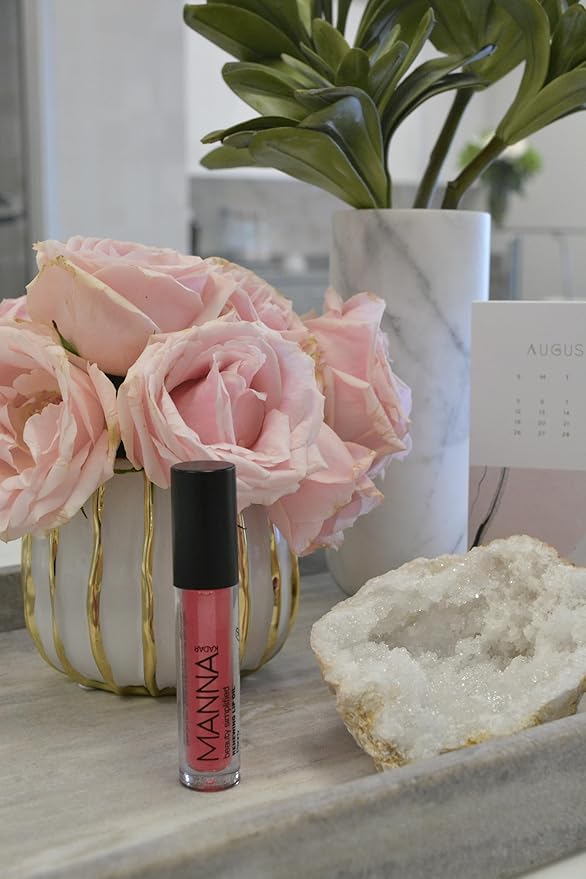 Manna Kadar Beauty Lip Oil, 5 ml - Nourish, Smooth & Plumps Lips, 100% Pure Plant Oils, Aromatic Plant Essence, Lip-Hugging Applicator, Cruelty-Free, Use Before to Prime & All Day-Velvo Beauty