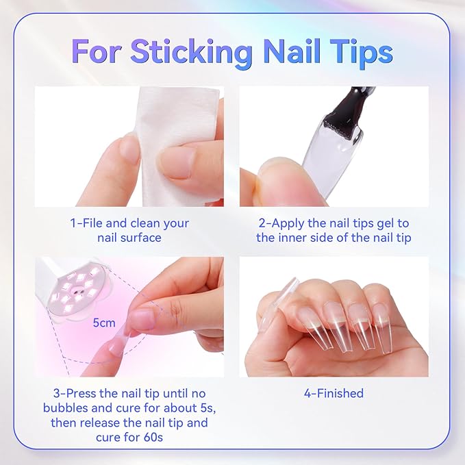 Makartt UV Nail Lamp: Mini UV Light for Gel Nails Polish Luminoza 30W Rechargeable LED Nail Light Nail Dryer with 4 Timers & Auto Sensor, Fast Curing Goosenecks Lamp for Home DIY Manicure-Velvo Beauty