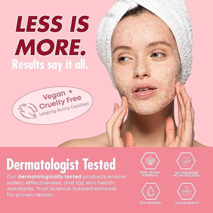 Collagen Facial Scrub - Dermatologist Tested, Anti-Aging, Hydrates & Improves Firmness, Korean Skin Care, 95% Natural, Clean Beauty, Non - GMO, Cruelty - Free - 1 Pack-Velvo Beauty