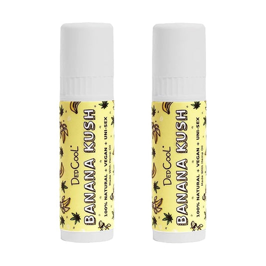 DedCool - Jumbo Vegan Lip Balm Stick | Clean, Non-Toxic Fragrance For All (Banana Kush, 2 Pack)-Velvo Beauty