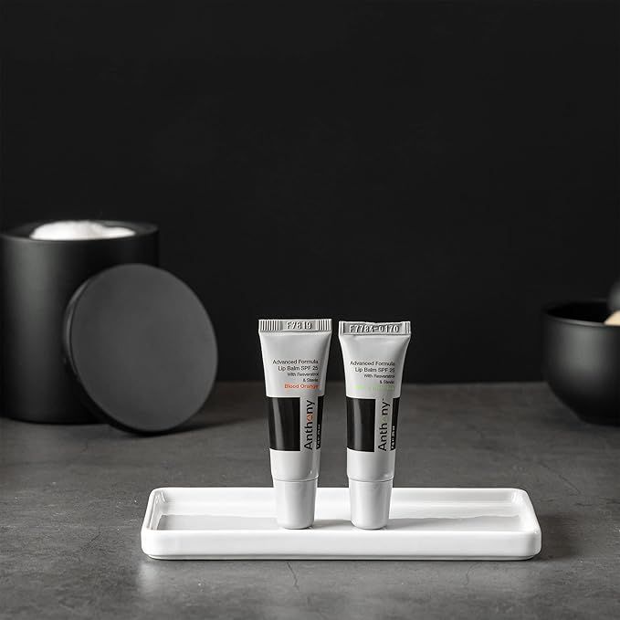 Anthony 25 SPF Lip Balm with Sunscreen for Lips – Contains Green Tea Extract, Shea Butter & Vitamin E – Moisturizing Repair Care Treatment for Chapped & Dry Lips 4-Pack-Velvo Beauty