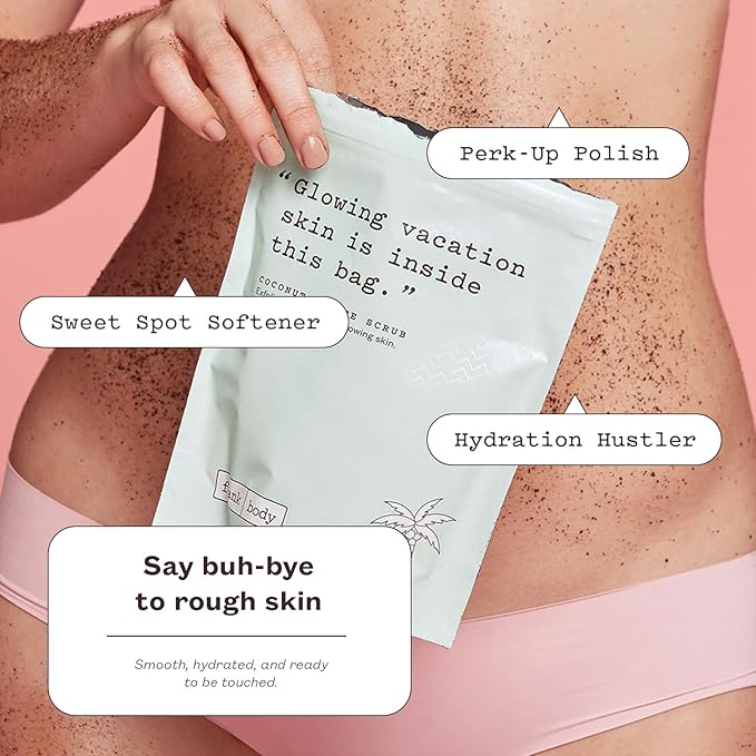 Frank Body Coconut Coffee Scrub | Natural, Vegan, Cruelty Free Exfoliating Body Scrub Firms, Tones, and Brightens with Coffee Grinds, Grapeseed Oil, Coconut Oil, and Jojoba Beads | 7.05 oz / 200 g-Velvo Beauty