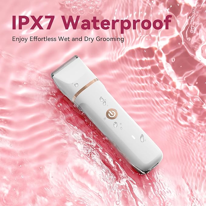 Electric Bikini Trimmer for Women - 4 in 1 Electric Razors for Women, Waterproof Pubic Hair Trimmers and Facial Hair Remover, Replaceable Shaver & Nose Hair Trimmer, Rechargeable Women's Grooming Kit-Velvo Beauty