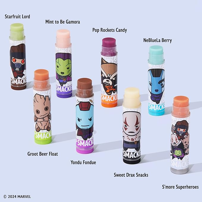 Lip Smacker Marvel, Guardians of the Galaxy, party pack, lip balm for kids - Guardians of the Galaxy-Velvo Beauty