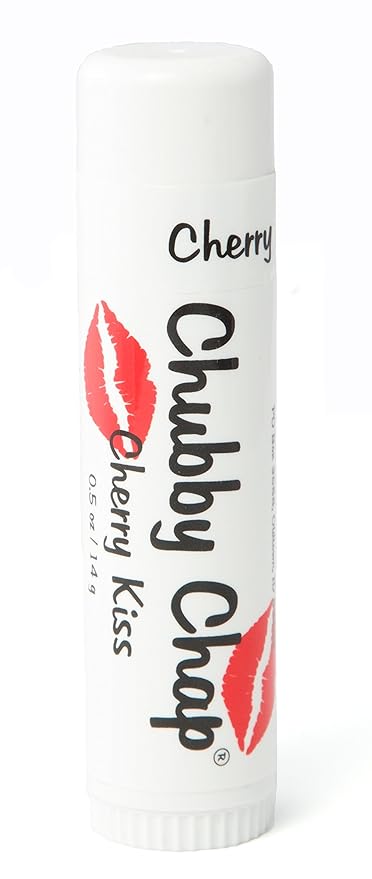 Chubby Chapstick - One (1x) Large Jumbo Chapstick Natural Chapstick - .5 Ounce Lip Balm (Cherry Kiss)-Velvo Beauty