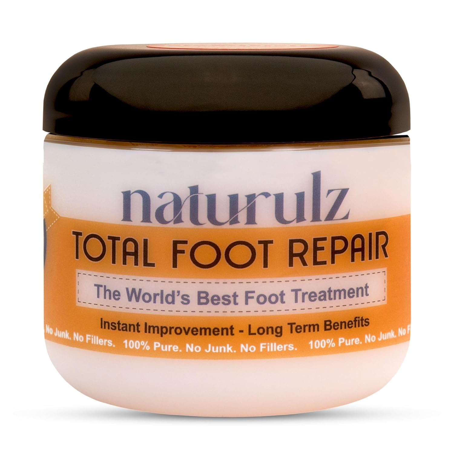 Naturulz Total Foot Repair 4oz – No Junk Foot Cream for Dry, Rough Skin & Cracked Heels, Lightweight & Compact Moisturizer for Feet, Knees, Elbows & Hands, Softens, Repairs & Smooths Cracked Skin-Velvo Beauty