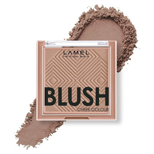 Lamel Blush Cheek Taupe Color Mini - Natural, Lightweight, Smooth, Blendable Powder - Shading & Contouring - 4 Universal Shades Powder Blush - Cruelty Free - № 404 (Taupe) - 3.8g / 0.13-Velvo Beauty