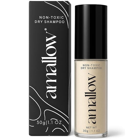Amallow - Non Toxic Dry Shampoo Powder – With Organic Ingredients - Arrowroot, Bentonite Clay, Aloe Vera, & Essential Oils – No Talc, No Aerosol - Men & Women - Great For Travel-Velvo Beauty