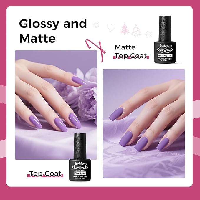 JEWHITENY 28 Colors Poly Nail Gel Kit with Base Top Coat Purple Blue Yellow Nude Pink Glitter Shades Quick-Dry for Beginners DIY Need U V Lamp Curing-Velvo Beauty