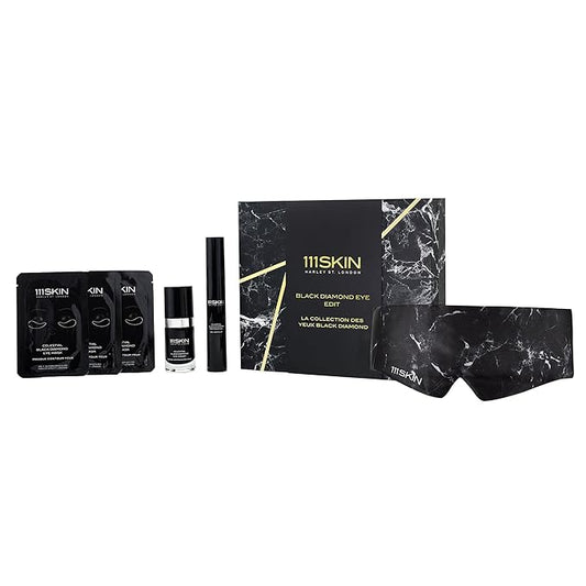 111SKIN Black Diamond Eye Edit| Gift Set of Celestial Black Diamond Eye Cream, Eye Masks and Contour Gel | Tighten & Lift Eye Area | Botox Alternative-Velvo Beauty