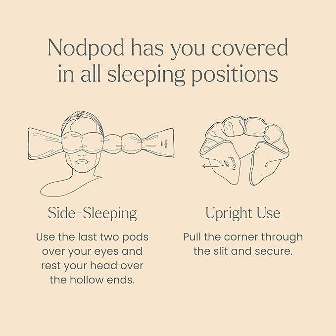 Nodpod Gentle Pressure Sleep Mask | Patented Light Blocking Design for Sleeping, Traveling & Relaxation - Bone-Velvo Beauty
