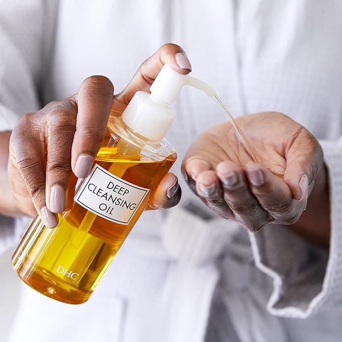 DHC Deep Cleansing Oil and Lip Cream, Facial Cleansing Oil, Makeup Remover, Hydrating, Moisturizing, Soothing, Set, Fragrance and Colorant Free, Ideal for all skin types, 6.7 fl. oz. and 0.05 oz.-Velvo Beauty