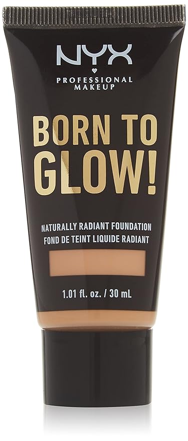 NYX PROFESSIONAL MAKEUP Born To Glow Naturally Radiant Foundation, Medium Coverage - Natural-Velvo Beauty