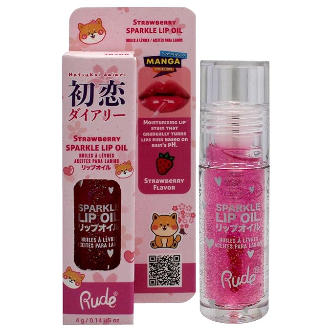 RUDE Manga Sparkle Lip Oil-Velvo Beauty