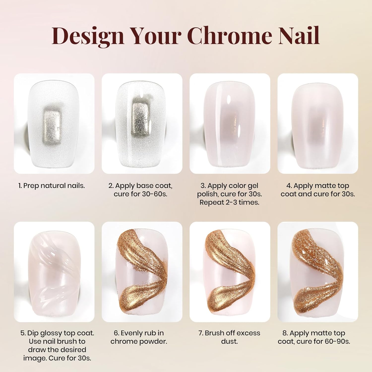 Beetles Matte Top Coat Gel Nail Polish Gel Top Coat & Base Set, 3Pcs Matte & Shiny Top Coat Nail Polish and Base Coat, No Wipe Long Lasting High Gloss and Matte Effects Soak off Uv DIY at Home-Velvo Beauty