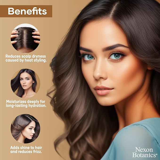 Mint Rosemary Oil for Hair Growth 2 fl oz – Lightweight, Non-Greasy Formula with Peppermint – Strengthens Strands for Healthier, Thicker Look – Nexon Botanics-Velvo Beauty